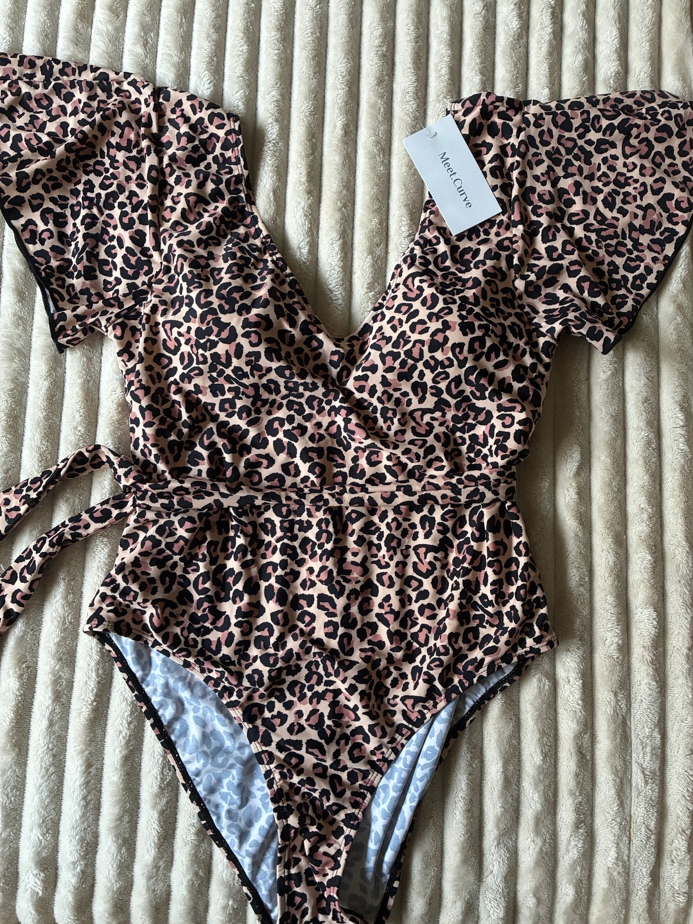 🐆🌴 NWT Meet.Curve Leopard Print Swimsuit | Women's XL